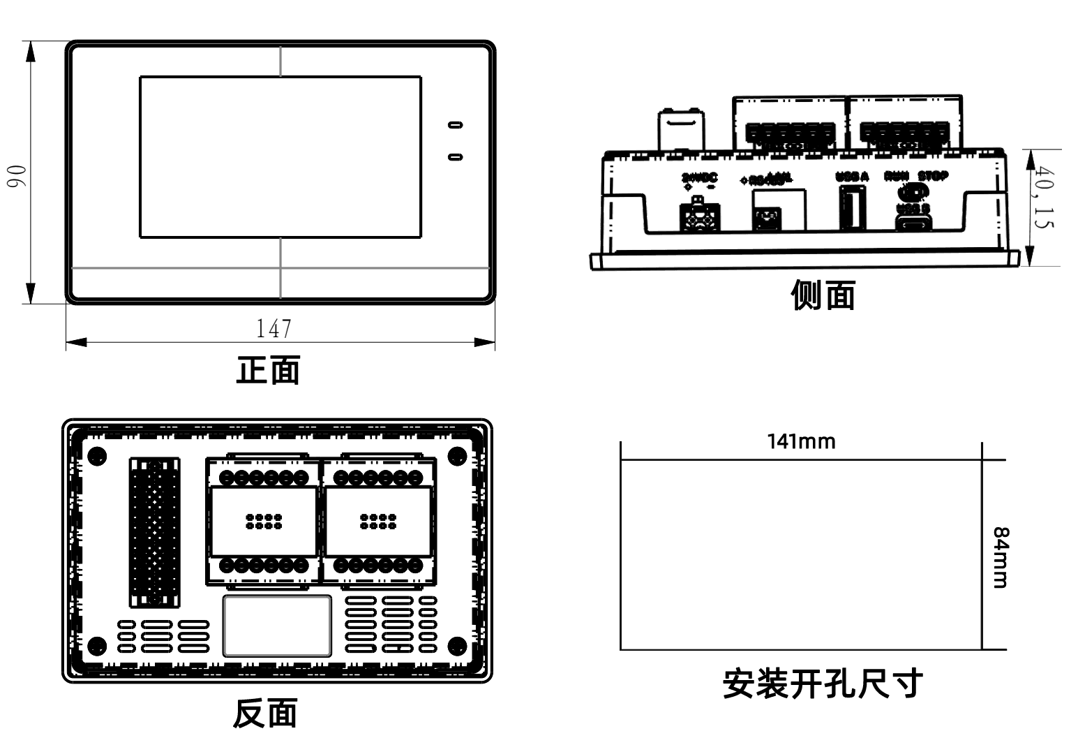 ขนาด GT-070-30MR-G
